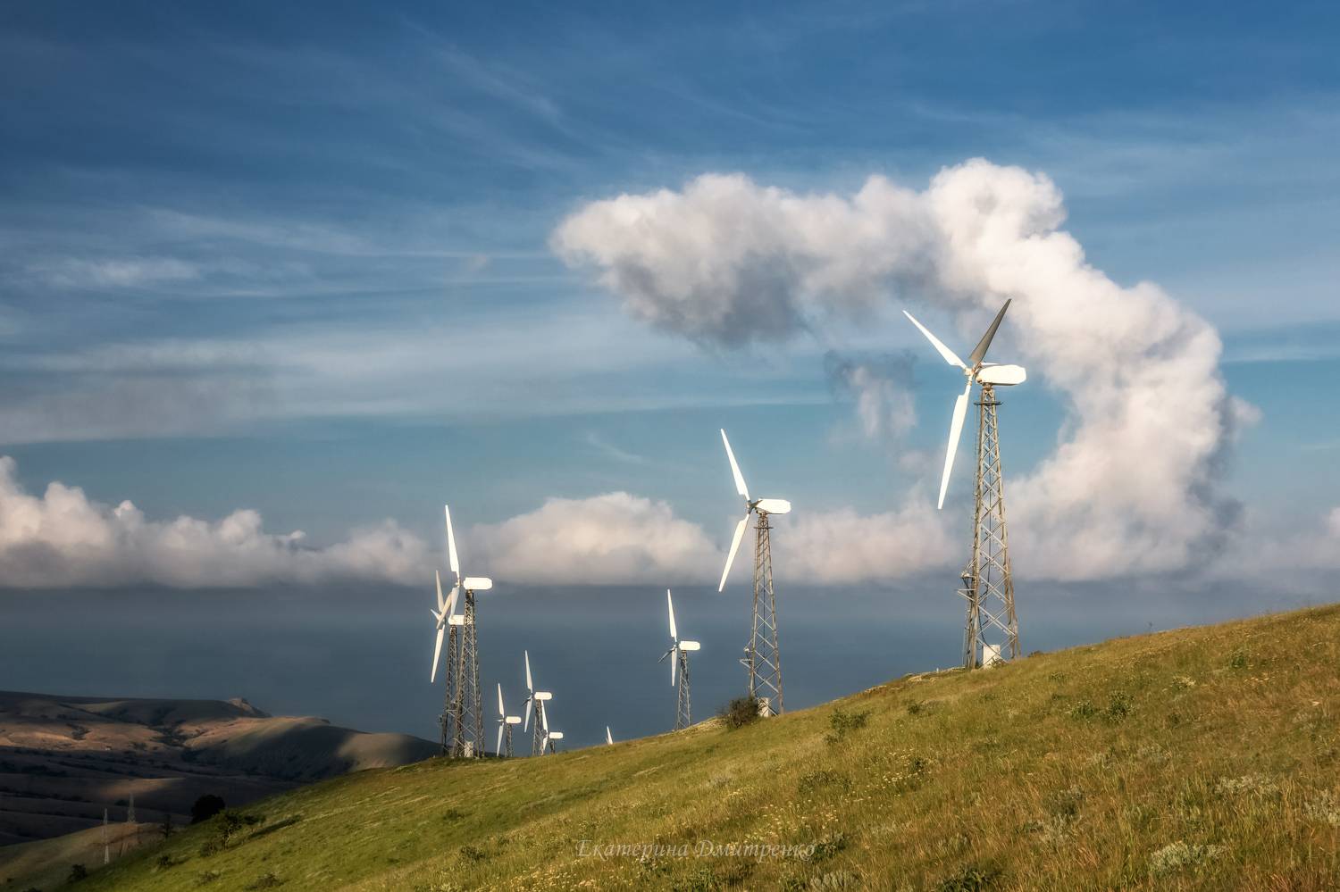 Меганом. Автор: Дмитренко Екатерина крым, меганом, пейзаж, лето, ветряки, судак, crimea, landsacape, Дмитренко Екатерина
