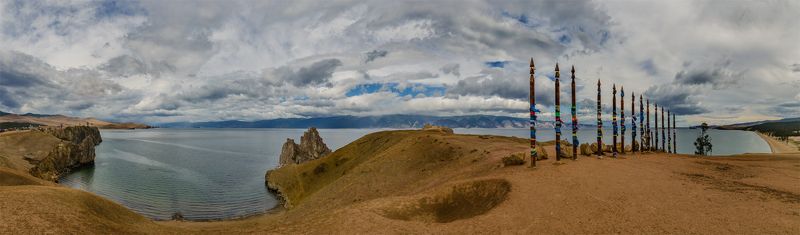 байкал, берег, горы, дикая природа, лето, небо, озеро, ольхон, остров, панорама, пейзаж, природа, сибирь Север - Югphoto preview