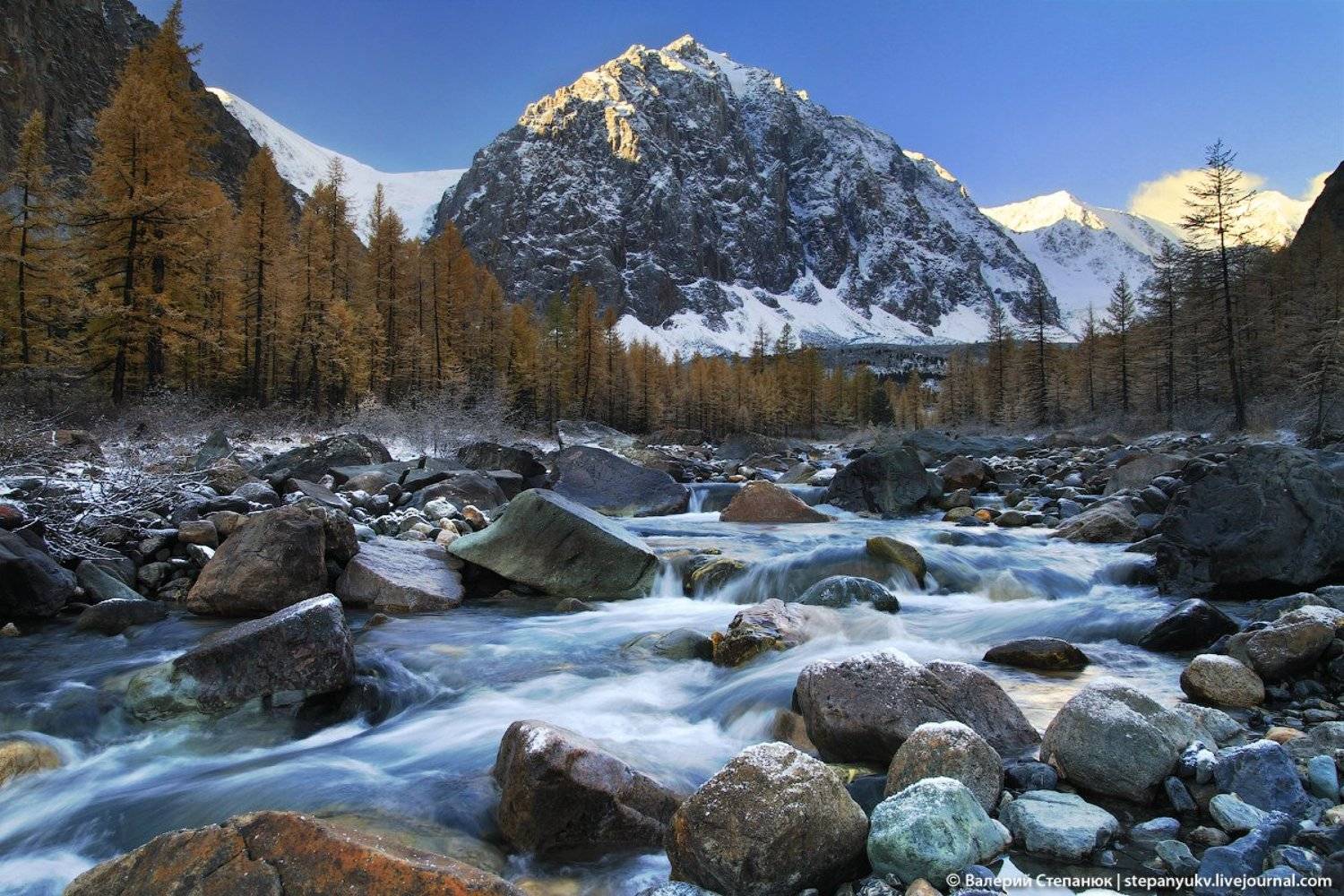 Долина Актру, Алтай. Автор: Степанюк Валера алтай, горы, река, снег, вода, Степанюк Валера