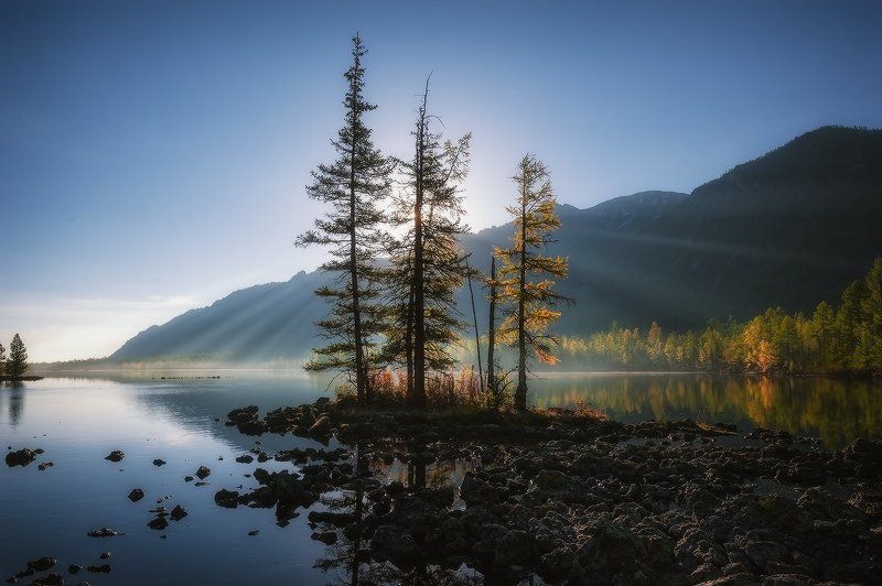 Рассвет на озере…2photo preview