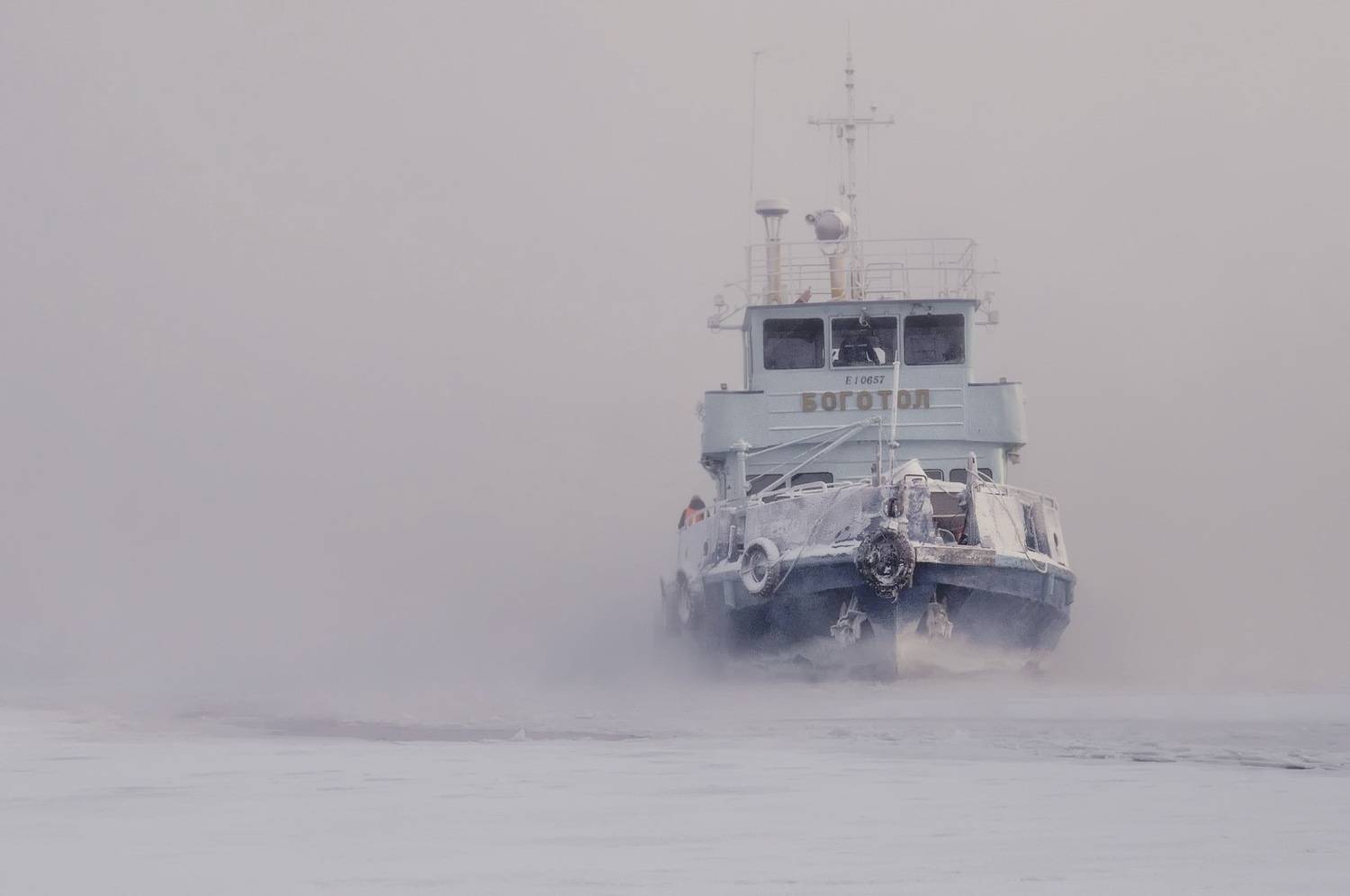 речники, сибирь, мороз, енисей, Фомина Марина