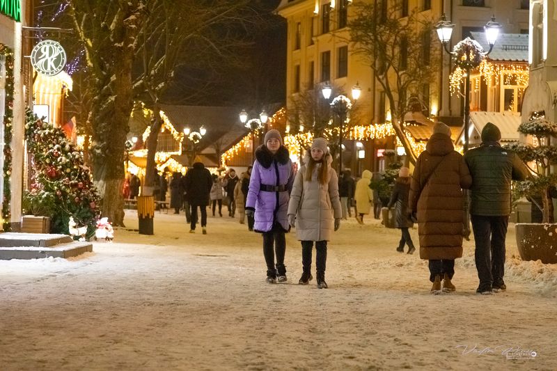 Зеленоградск, зима, Рождество, улица, фотография, стрит, Калининградская область, Свирин Вадим, 2022 «Зеленоградск»photo preview