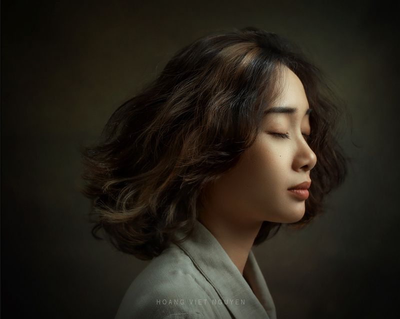 asian, vietnam, vietnamese, portrait, face, women, female, studio, eyes, short hair * * *photo preview