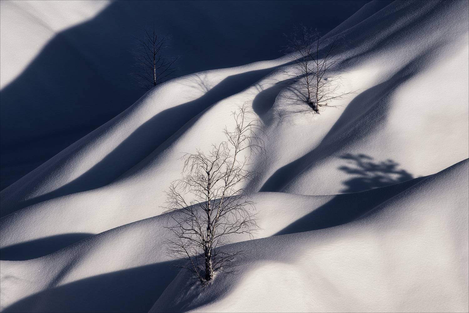 тени, зима, волны, Богорянов Алексей