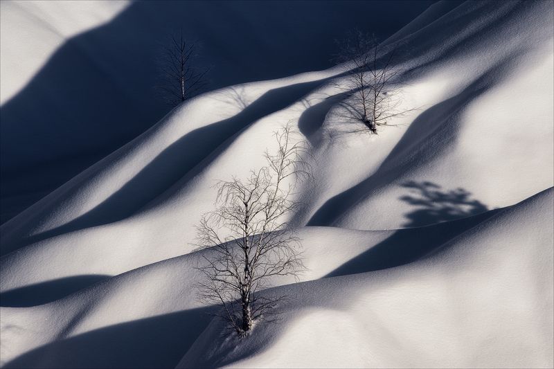 тени, зима, волны ***photo preview