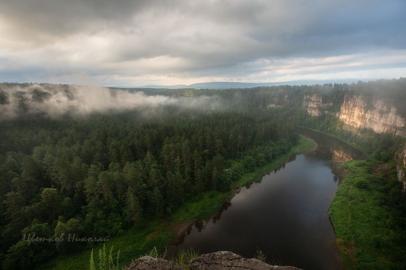 туман, рассвет *photo preview