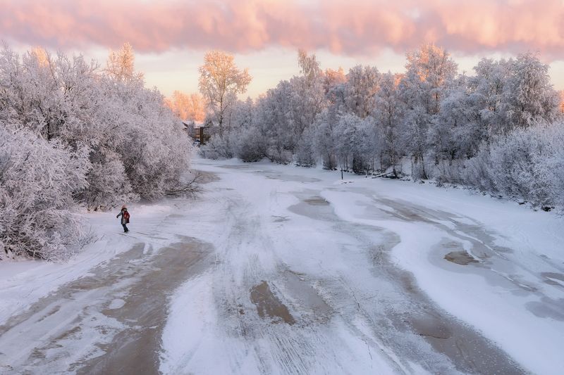 зима, декабрь, иней, мороз, деревья, река, соломбалка, архангельск Замороженная Соломбала(1)photo preview