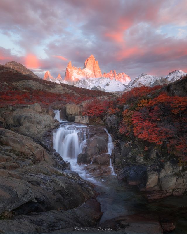 рассвет на водопадеphoto preview