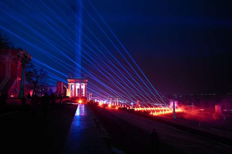 volgograd, russia,  Night Volgogradphoto preview