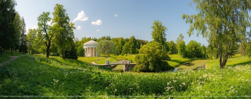 europe, leningrad region, russia, европа, ленинградская область, павловск, россия, парк, павловский парк, панорама, лето, ротонда, речка, славянка река, солнечно, мостик, bridge, slavyanka river, sunny, panorama, summer, rotonda Павловский парк. Летоphoto preview