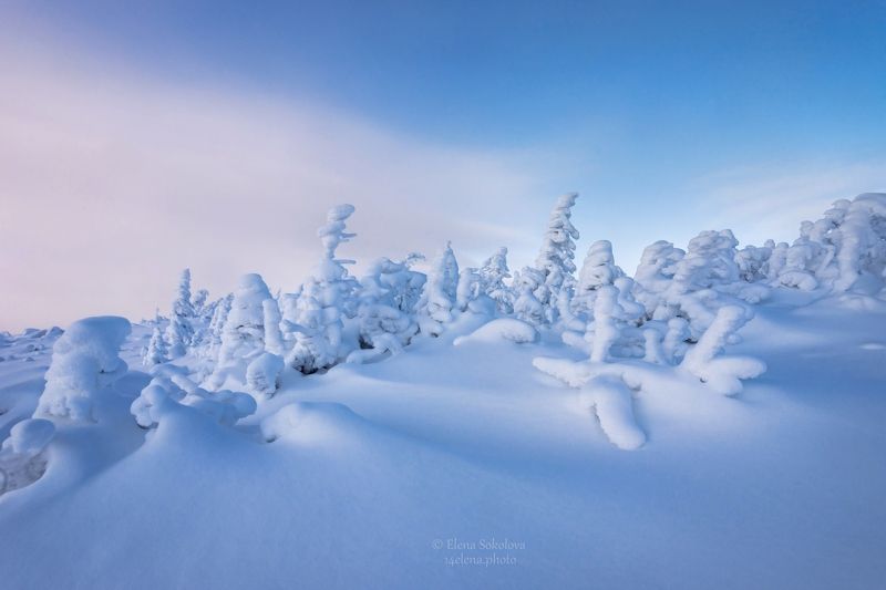 уван, горы, зима, пейзаж Большой Уванphoto preview