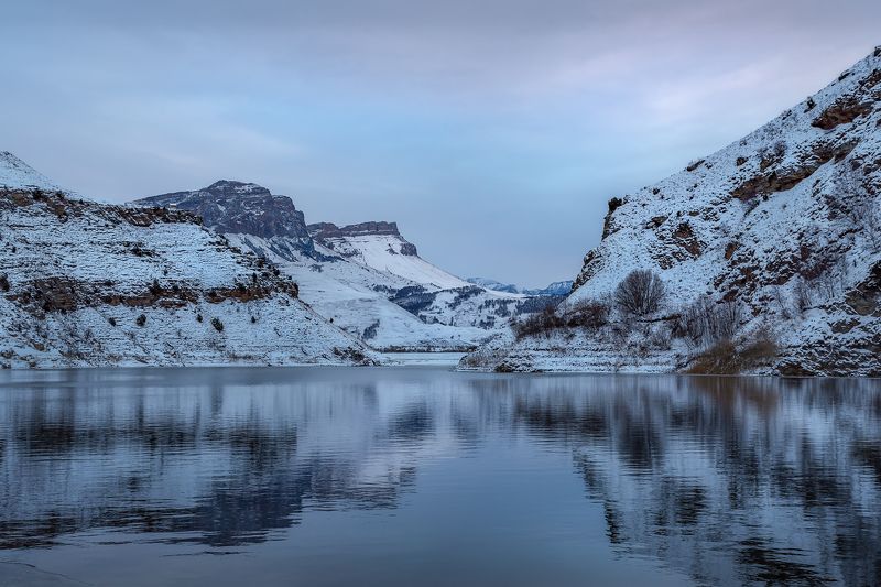 кавказ, горы, утро, рассвет, озеро, горное озеро, гижгит, кабардино-балкария, озеро гижгит Холодное озероphoto preview