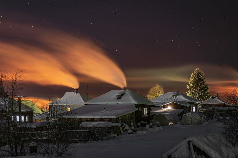 Зимний мир в ярких красках. фото превью