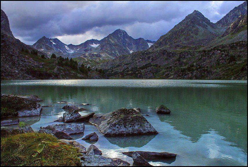 Алтай, горы, Горный Алтай, озеро, Дарашколь, вечер, Аня Графова, Аня Графова