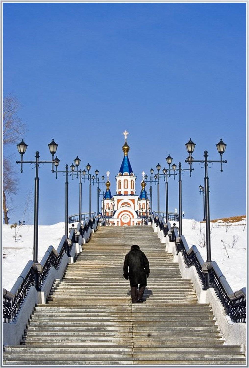 Хабаровск, храм, лестница, Братаев Юра