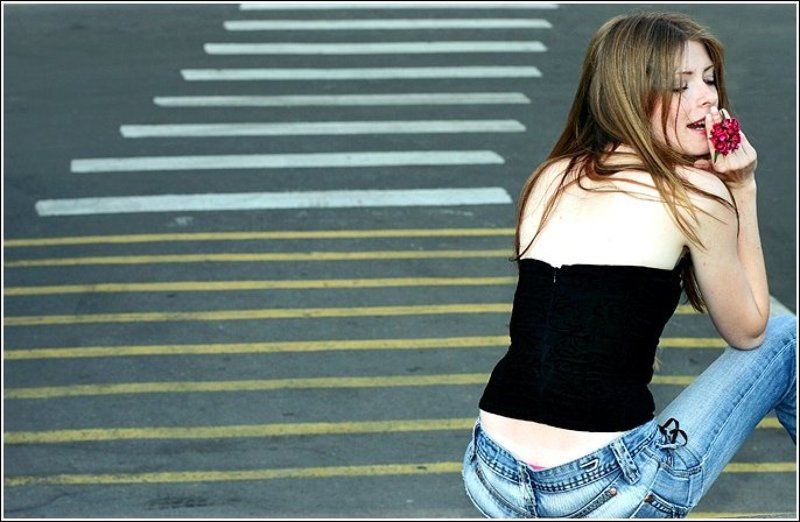 открытка девушка лето открыткаphoto preview