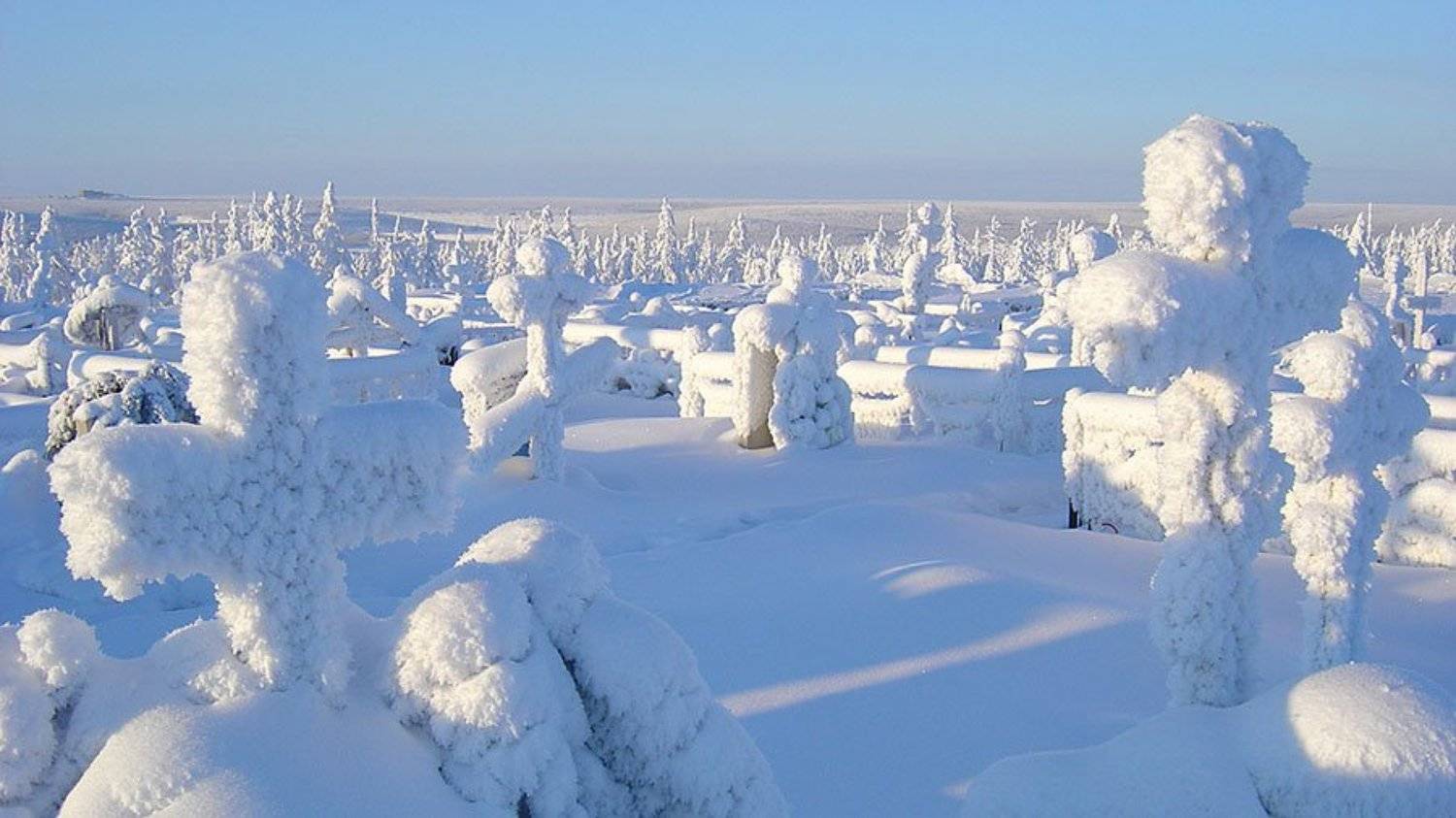 Кресты Заполярья. Автор: Солодухин Виктор кладбище,якутия,зима, Солодухин Виктор