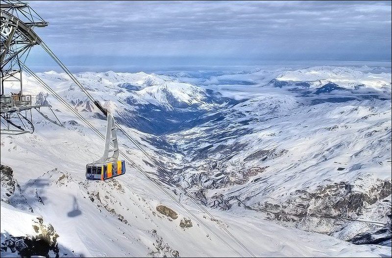 франция, альпы, три, долины, валь, торанс, мерибель, куршавель [вид на les menuires]photo preview
