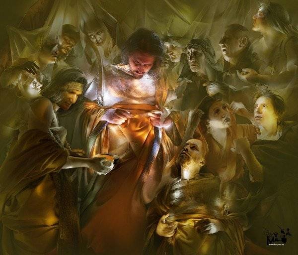 светографика, портрет, свет,  размышление, жанр, сюжет, HoryMa (ХориМа)