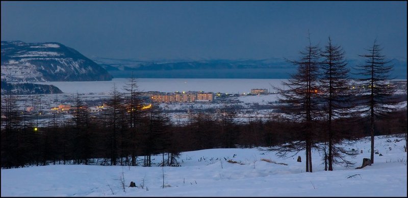 магадан, гертнера, вечер Зимний вечер... не в Гаграх фото превью