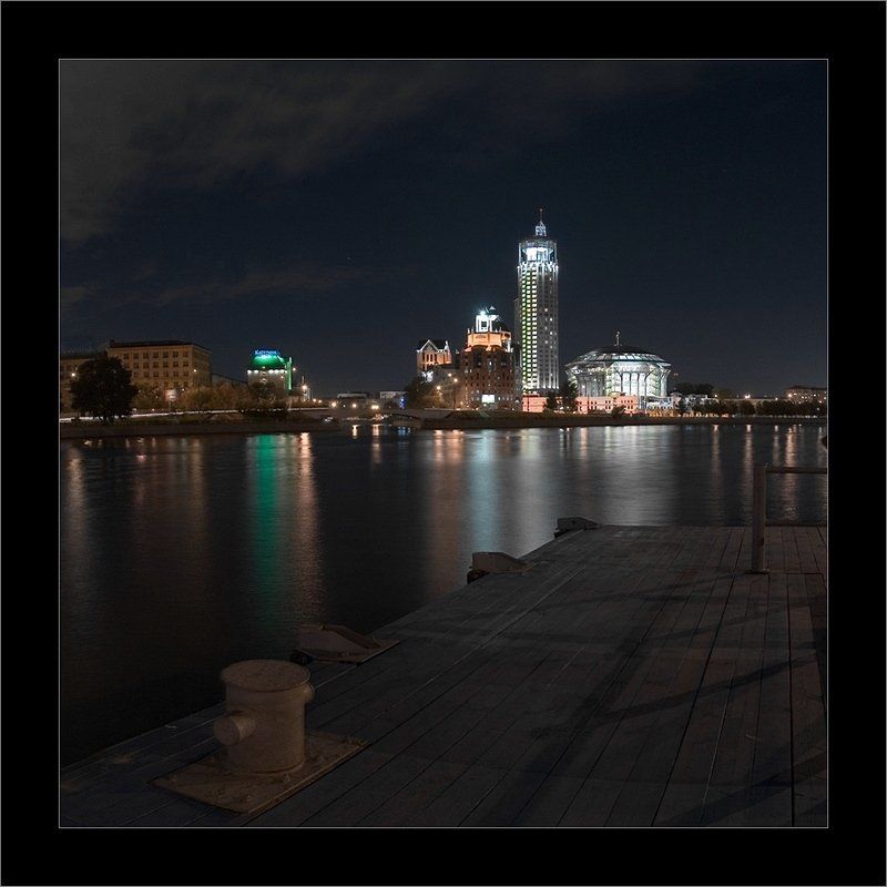 ночь, река , фонари, вода, музыка, i_go Музыка. Свет. Причал.photo preview