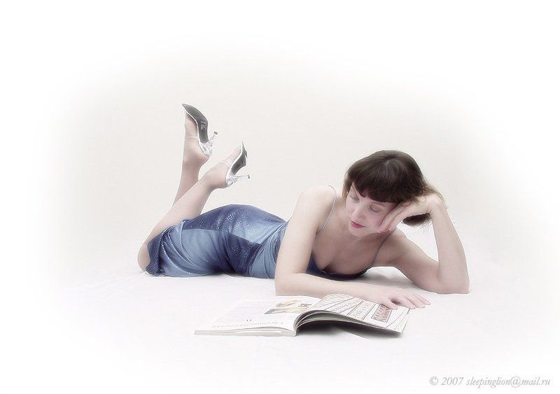 портрет девушки в облаках Безмятежность фото превью