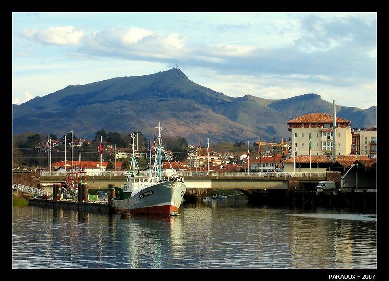 страна басков, франция, атлантический_океан, сант-джеан-де-луз, вечер, paradox Вечерняя акварель из Страны басковphoto preview
