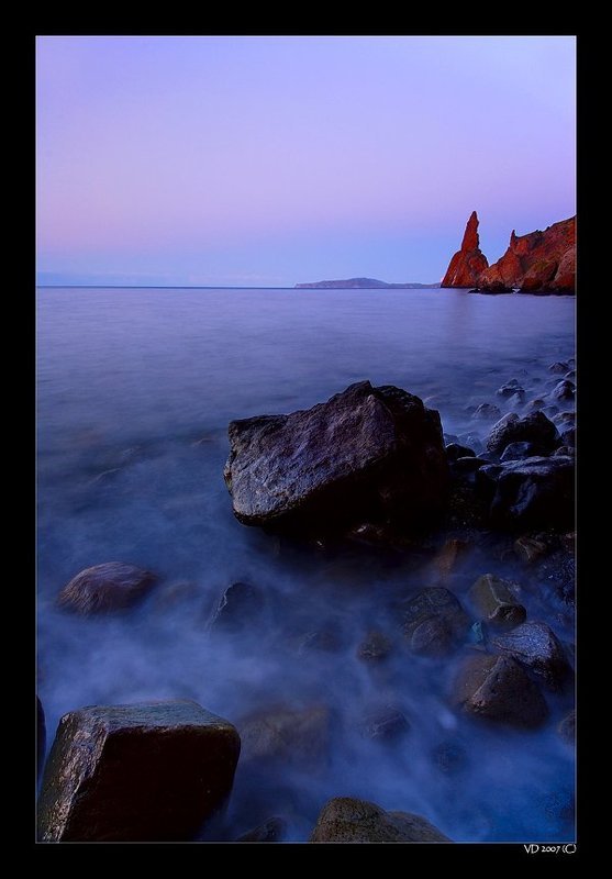 утро, море, скалы, луна Hide&Seekphoto preview