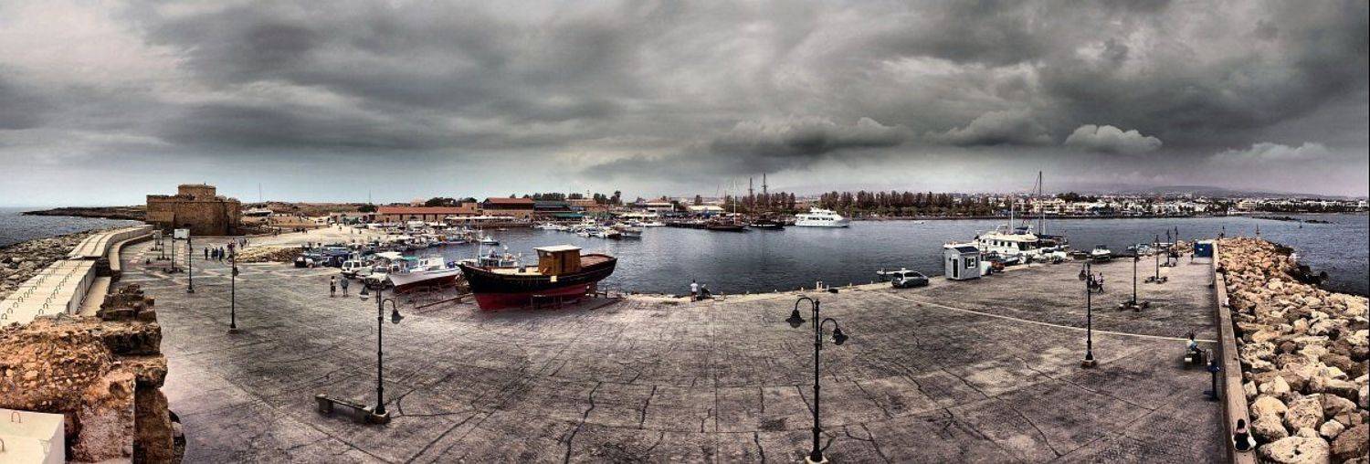 кипр пафос море панорама, denn68