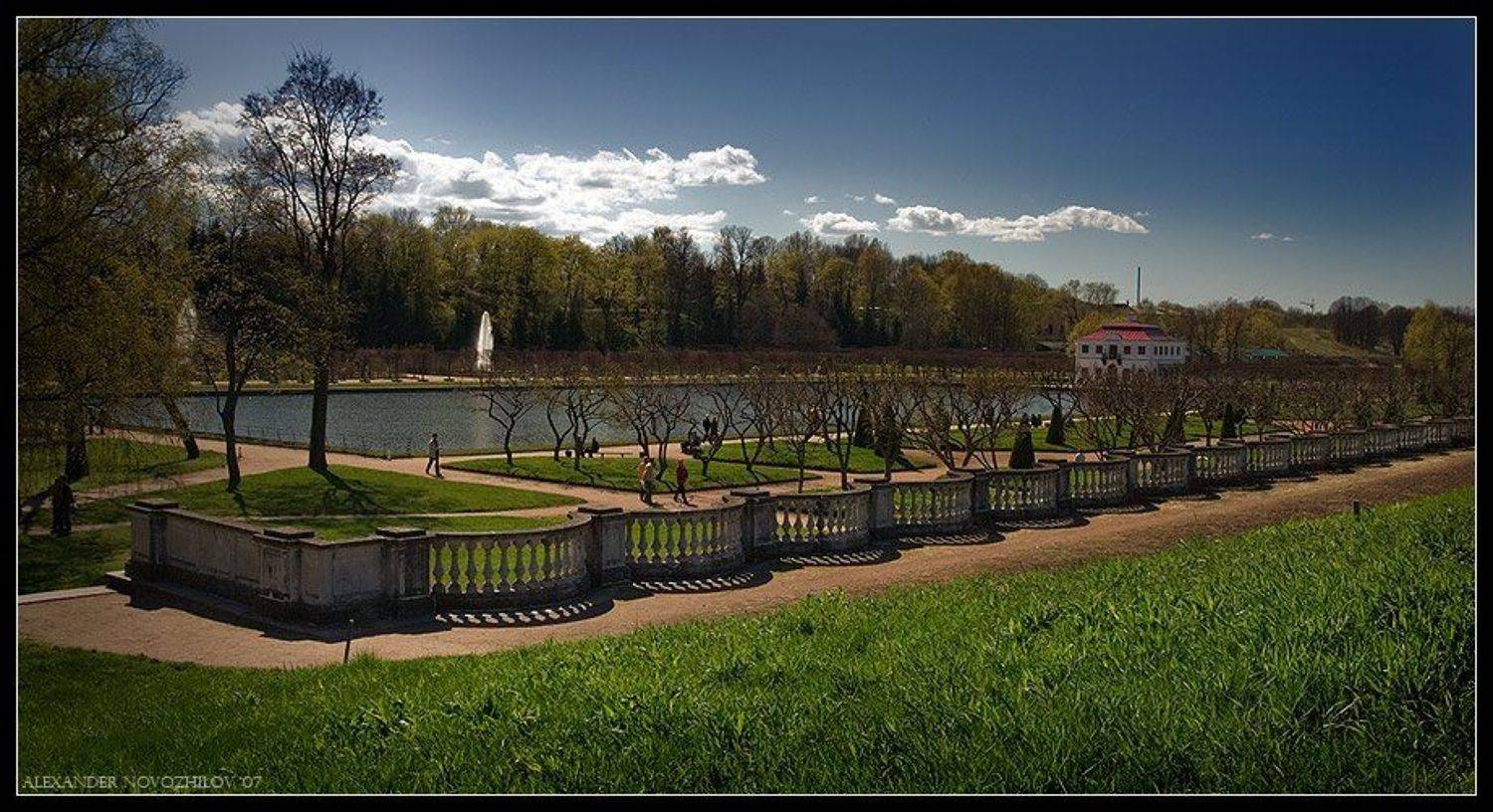 петродворец, петергоф, фонтаны, солнце, открытка, парк, марли, пруд, Zerkalka