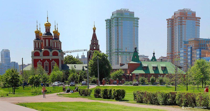 храм архангела михаила,тропарево,юго-западная,рукотворение,панорама Да хранит вас господь....photo preview