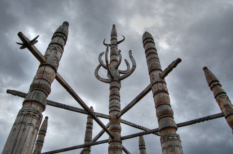 якутск, коновязь, небо ***photo preview