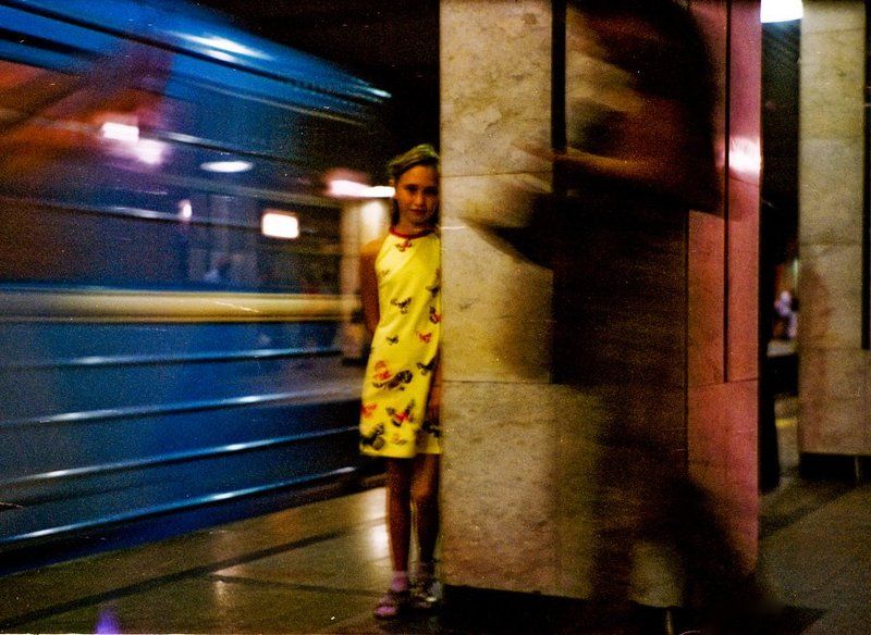 метро, призраки,    kodak porta Призраки в метроphoto preview