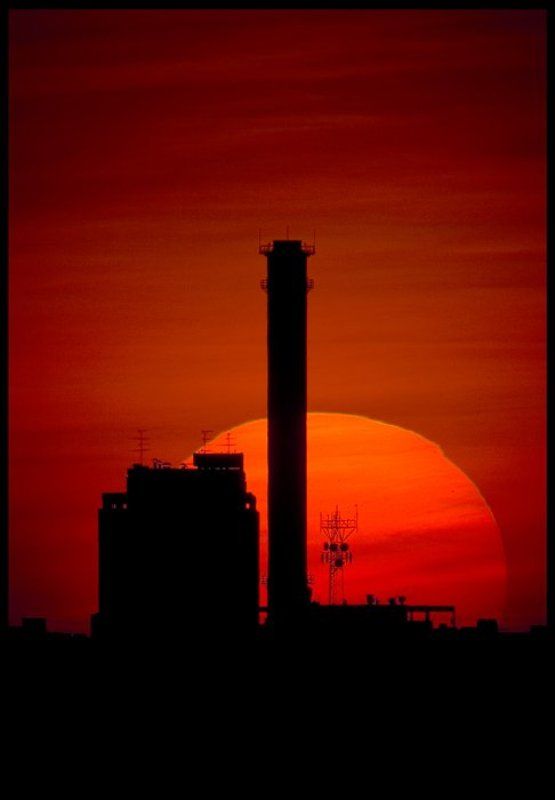 Индустриальный закат.photo preview