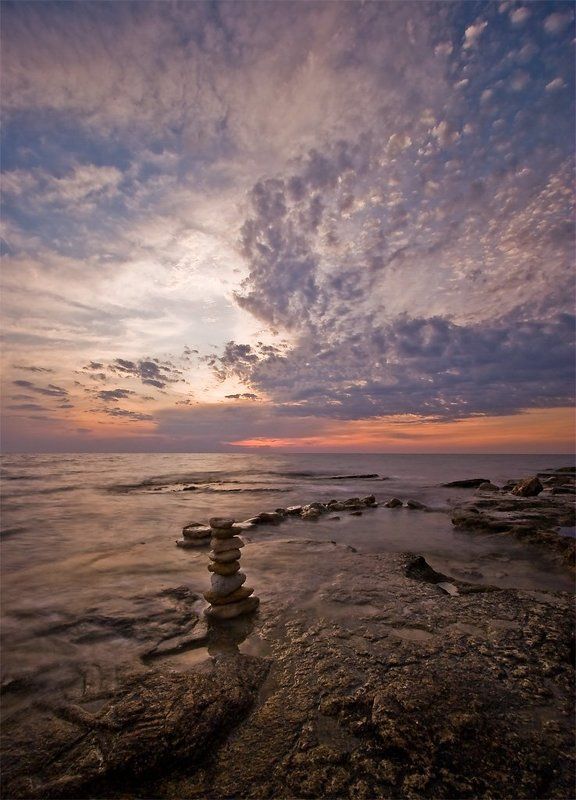 вечер,море,крым,камни (****)photo preview