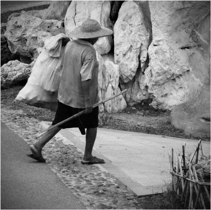 человек, отшельник, дорога, в поисках истины, китай В поисках истины...photo preview