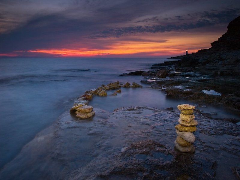 вечер,море,крым,камни photo preview