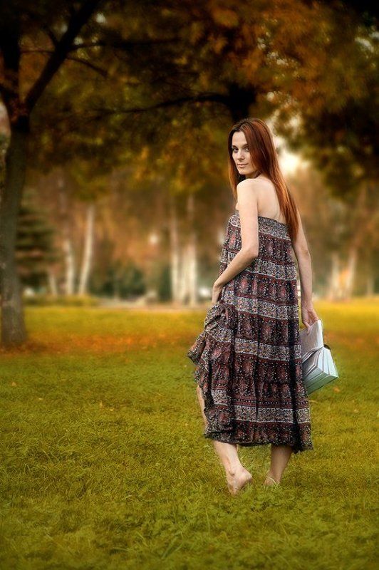 даша, портрет, девушка, природа, поле Осеньняя Элегияphoto preview