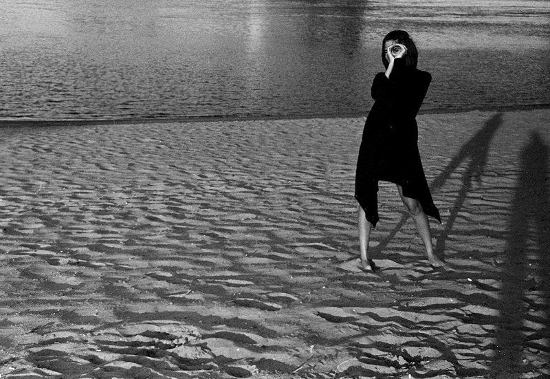 пляж, осень, обь, kodak 400 trix Осенние тениphoto preview