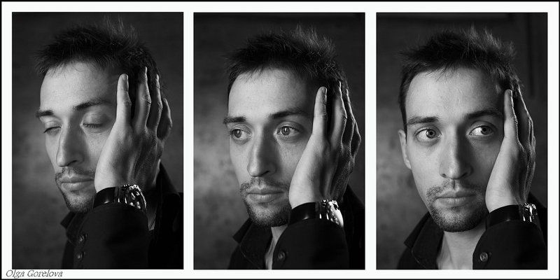 фото, портрет, мужчина сон в руку... фото превью