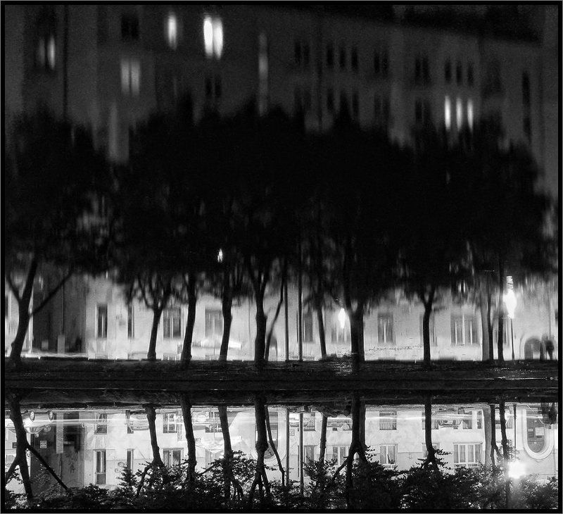 Ночью на Чистых. Новая версия старой карточкиphoto preview