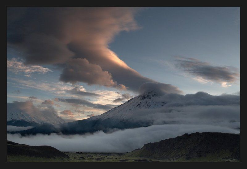 камчатка, ключевская группа вулканов Ватный пейзажphoto preview