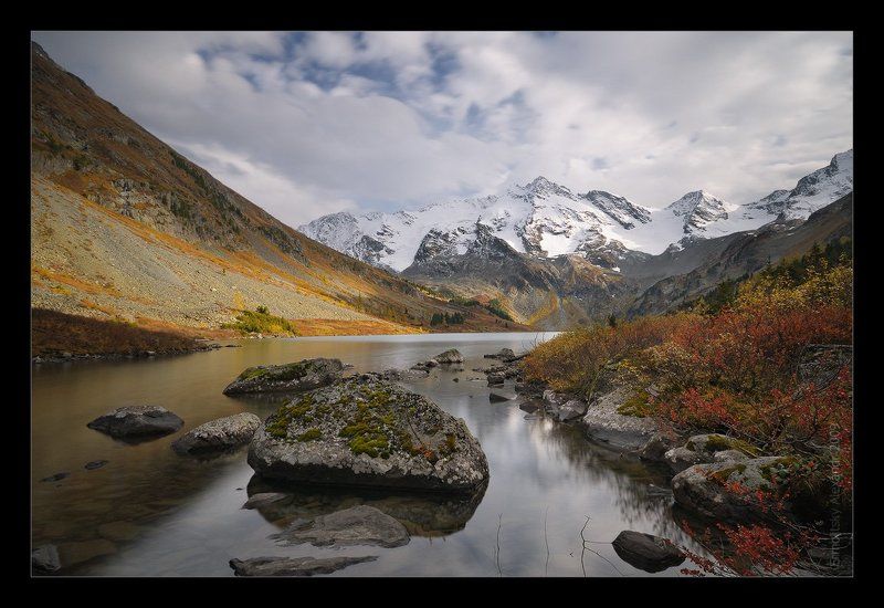 алтай, мульта, горы, озеро, поперечное, мультинское, камень, кусты, золотая осень Поперечная мультаphoto preview