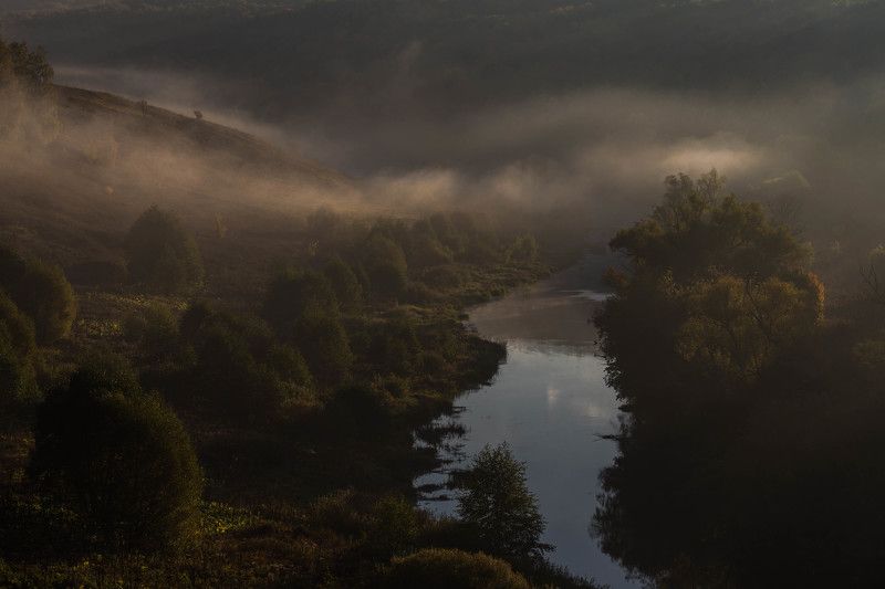 Рассвет на р. Осетрphoto preview