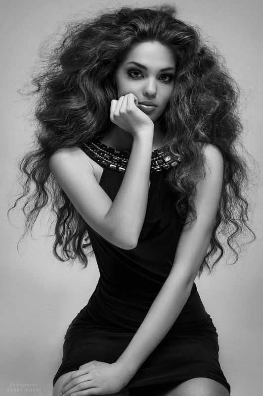 portrait, beauty, girl, model, eyes, woman, female, glamour, style, fashion, face, black and white, monochrome, light Nataliaphoto preview