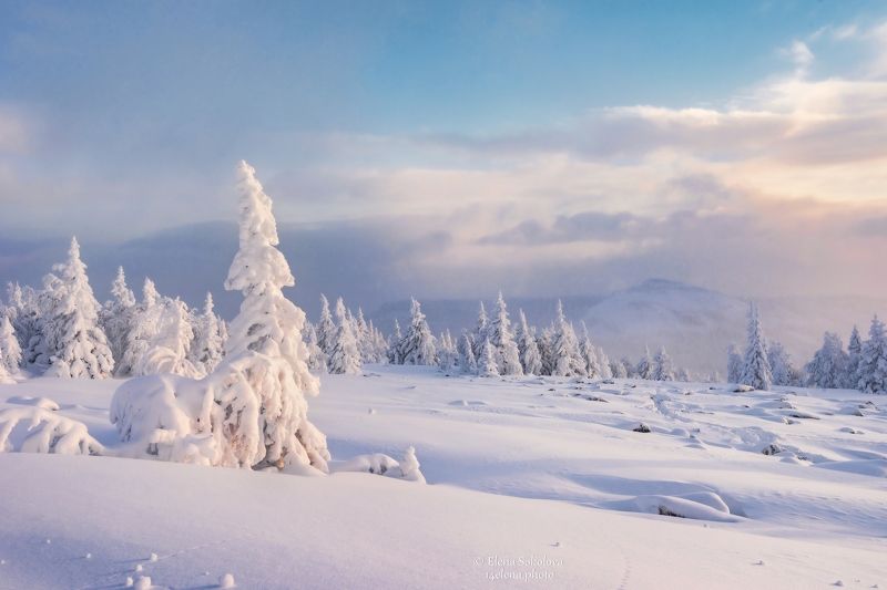 горы, зима, уван, челябинская область Зима в горахphoto preview