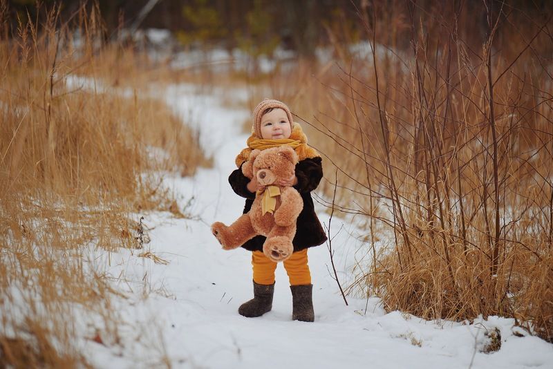 зима, winter, snow, снег, дети, портрет, игрушка, улица, nikon photo preview