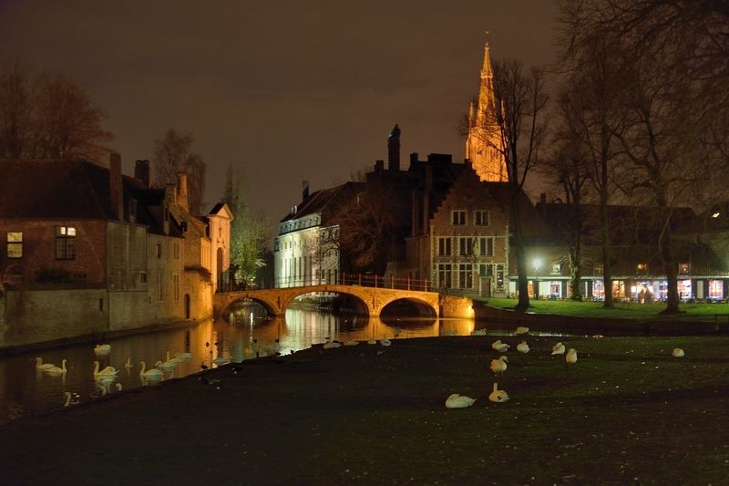 Brugge by night.photo preview