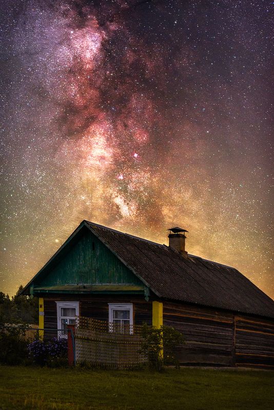 night, astro, milky way, stars, starry, starry sky, night sky, astrophotography, landscape, astrolandscape, country, countryside, village, house, farm house, country house, ночь, ночное небо, звезды, звездное небо, млечный путь, деревня, дом, деревенский  Сентябрьская ночь в глухой деревушкеphoto preview