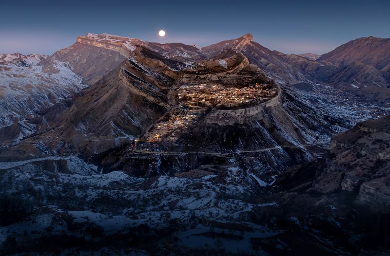 дагестан, гуниб, нд, кавказ, северный кавказ нд, by night, night, когда не спится, ночное фото, северный кавказ Гуниб в лунную ночьphoto preview
